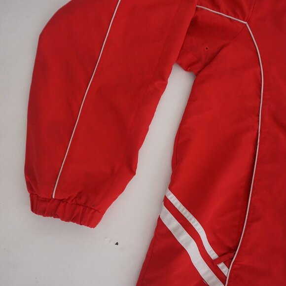 Vintage Russell Athletic Red White Zip Up Windbreaker Nylon Jacket Size Large - Picture 8 of 11